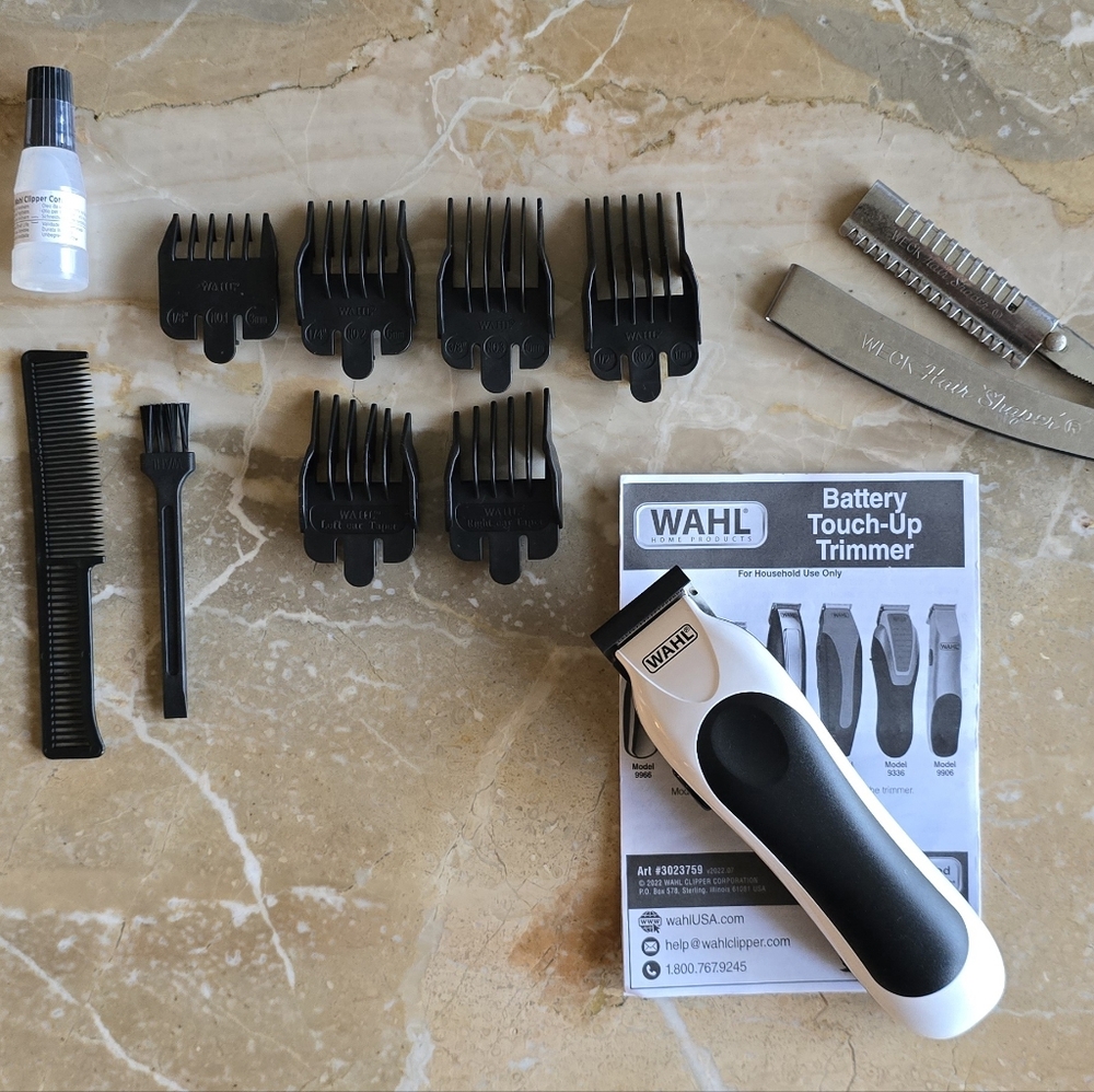Wahl Battery Touch-Up Trimmer 9307A & Weck Hair Shaper